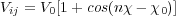 Vij = V0[1+ cos(nχ- χ0)]
