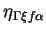 $\eta_{\Gamma\xi f\alpha}$